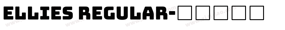Ellies Regular字体转换